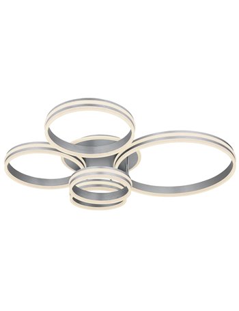 Rubio plafoniera metallo grigio LED IP20