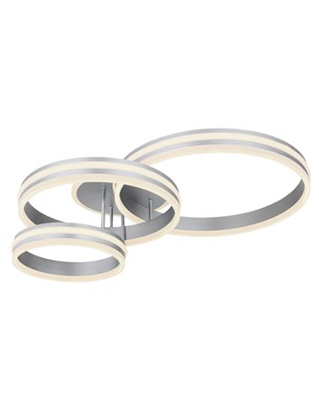 Rubio plafoniera metallo grigio LED IP20
