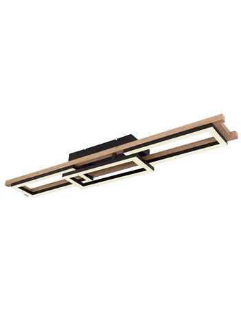 Illa plafoniera metallo nero satinato LED IP20