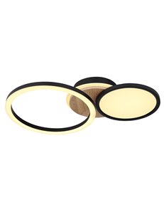 Sid plafoniera metallo nero satinato LED IP20