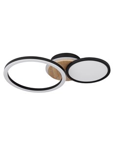 Sid plafoniera metallo nero satinato LED IP20 2