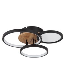 Sid plafoniera metallo nero satinato LED IP20 2