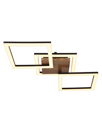 Kerry plafoniera metallo nero satinato LED IP20 Kerry plafoniera metallo nero satinato LED IP20