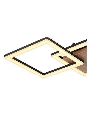 Kerry plafoniera metallo nero satinato LED IP20 Kerry plafoniera metallo nero satinato LED IP20