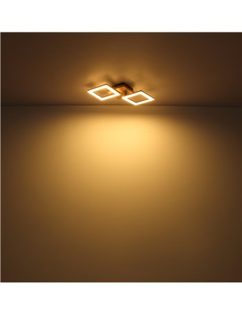 Kerry plafoniera metallo nero satinato LED IP20 Kerry plafoniera metallo nero satinato LED IP20