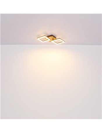 Kerry plafoniera metallo nero satinato LED IP20 Kerry plafoniera metallo nero satinato LED IP20