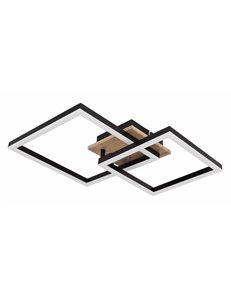 Bossy plafoniera metallo nero satinato LED IP20 2