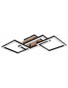 Bossy plafoniera metallo nero satinato LED IP20 2
