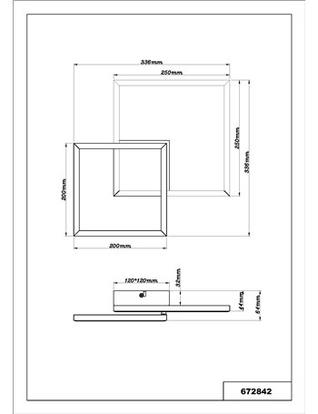 Tyler plafoniera plastica nero satinato LED IP20