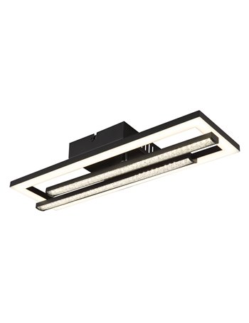 Highway plafoniera plastica nero satinato LED IP20