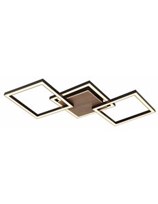 Kaden plafoniera plastica nero satinato LED IP20