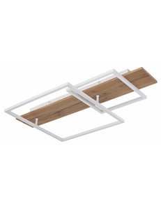 Vanni plafoniera metallo bianco satinato LED IP20 2