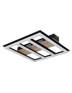 Froomy plafoniera metallo nero satinato LED IP20 2