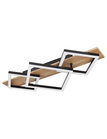 Beatrix plafoniera metallo nero satinato LED IP20