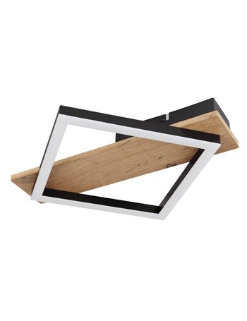 Beatrix plafoniera metallo nero satinato LED IP20