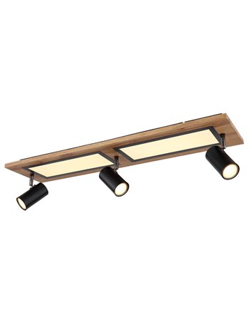 Ulla plafoniera metallo nero satinato LED IP20