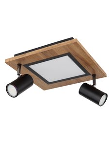 Ulla plafoniera metallo nero satinato LED IP20 2
