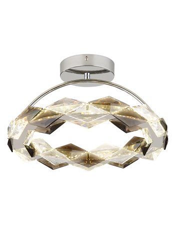Karilion plafoniera metallo cromato LED IP20