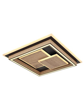 Lagerta plafoniera metallo nero satinato LED IP20