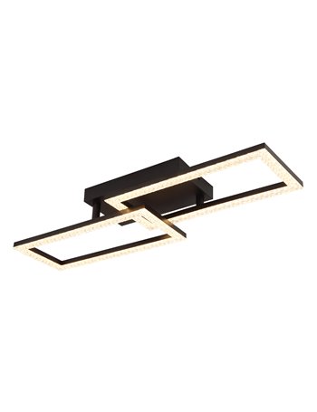 Sapena plafoniera metallo nero satinato LED IP20
