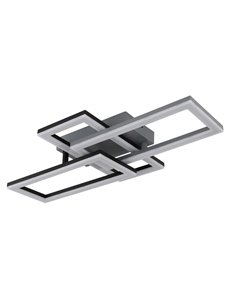 Sapena plafoniera plastica nero satinato LED IP20 2