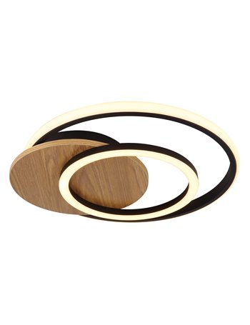 Julio plafoniera MDF effetto legno scuro LED IP20