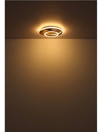 Julio plafoniera MDF grigio satinato LED IP20