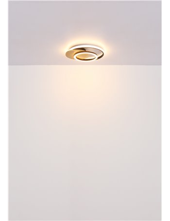 Julio plafoniera MDF grigio satinato LED IP20