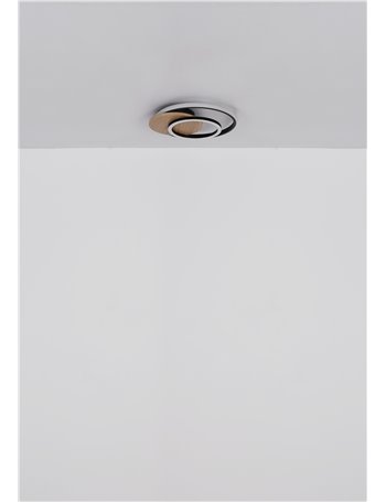 Julio plafoniera MDF grigio satinato LED IP20