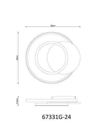 Julio plafoniera MDF grigio satinato LED IP20