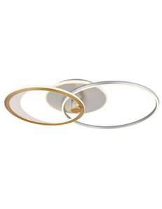 Umbra plafoniera alluminio spazzolato color argento LED IP20