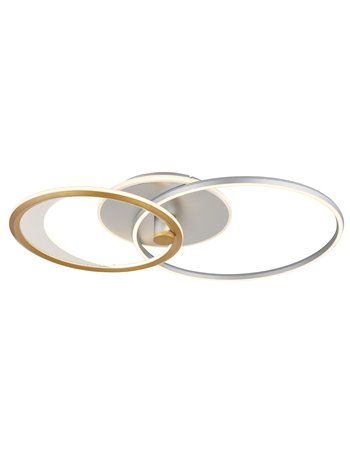 Umbra plafoniera alluminio spazzolato color argento LED IP20