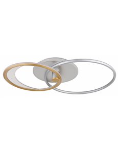 Umbra plafoniera alluminio spazzolato color argento LED IP20 2