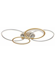 Umbra plafoniera alluminio spazzolato color argento LED IP20