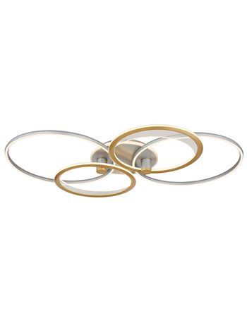 Umbra plafoniera alluminio spazzolato color argento LED IP20