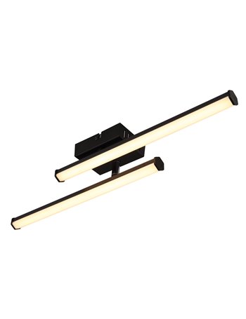 Kirina plafoniera plastica nero satinato LED IP20
