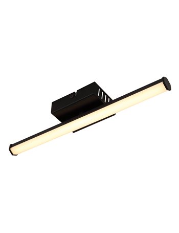 Kirina plafoniera plastica nero satinato LED IP20