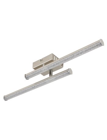 Kirina plafoniera plastica nichel satinato LED IP20