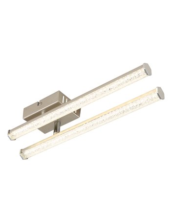 Kirina plafoniera plastica nichel satinato LED IP20