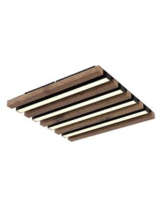 Hayden plafoniera metallo nero satinato LED IP20