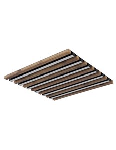 Hayden plafoniera metallo nero satinato LED IP20 2