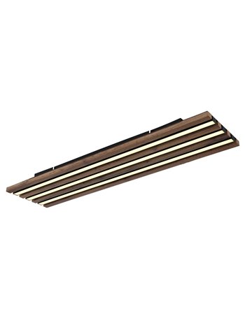 Hayden plafoniera metallo nero satinato LED IP20