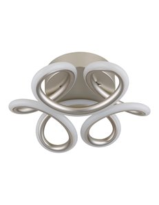 Melisand plafoniera metallo color argento satinato LED IP20 2