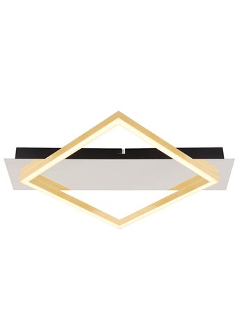 Lesina plafoniera metallo cromato LED IP20