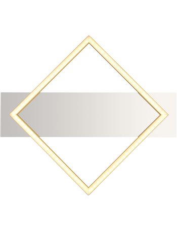 Lesina plafoniera metallo cromato LED IP20