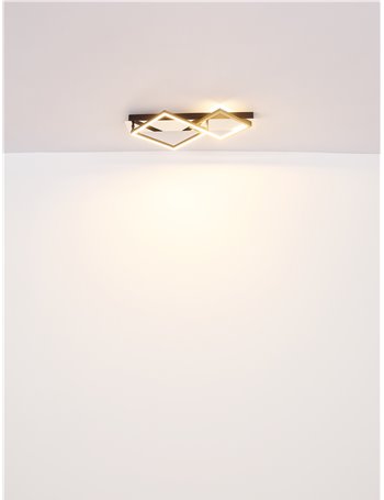 Lesina plafoniera metallo cromato LED IP20