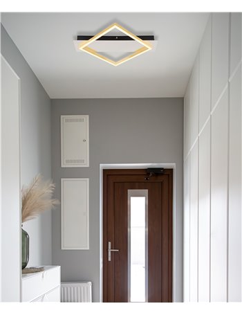 Lesina plafoniera metallo cromato LED IP20