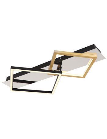 Lesina plafoniera metallo cromato LED IP20