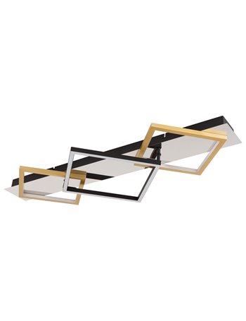 Lesina plafoniera metallo cromato LED IP20