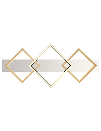 Lesina plafoniera metallo cromato LED IP20